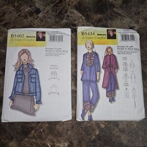 Vintage 2009 2 Butterick 5402 5434 Sewing Patterns by Connie Crawford Plus Size